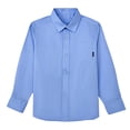 thumbnail image 3 of JUMEYU Long Sleeve Uniform Shirts for Boys Toddler Boys Long Sleeves Button Down Shirt Size 11-12 (Blue,11-12 Years), 3 of 7
