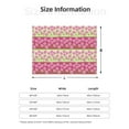 thumbnail image 5 of Honeii Flowers print throw blanket, crafted from cozy cotton flannel, offers versatile home decor as a bedding suitable for all seasons.-, 5 of 6