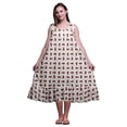 thumbnail image 1 of Bimba White14 Chemises de Nuit en Coton à Feuilles Florales et Roses pour Femmes Mi-Mollet Imprimées Robe de Nuit X-Small, 1 of 6