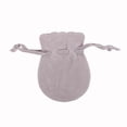 thumbnail image 2 of Sonducket 50 Uds bolsa de joyería con cordón de doble cara bolsa de elevación de pila regalos adornos de franela redonda embalaje de joyería boda Ropa, zapatos y accesorios Miscelánea Gris Sonducket AP015690-03, 2 of 6