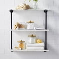 thumbnail image 3 of Set dispensador de vidrio con soporte para bastoncillos KMWares (dorado) x2, 3 of 6