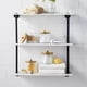 thumbnail image 3 of Set dispensador de vidrio con soporte para bastoncillos KMWares (dorado) x2, 3 of 6