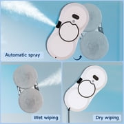Smart Window Cleaning Robot, AI Path Planning, Frameless Edge Detection, Single-sided water spray 5600PA Suction Power