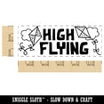 thumbnail image 2 of High Flying Kites Clouds Teacher Student School Self-Inking Rubber Stamp Ink Stamper - Purple Ink - Large 2-3/4 Inch, 2 of 7