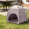 thumbnail image 4 of Hexagon Pet Tent Outdoor Camping Portable Folding Dog Cat House, Waterproof Tear-Resistant Travel Shelter, Mesh Ventilation, Lightweight Bed, 60x60x48cm, 4 of 6