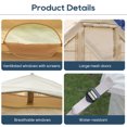 thumbnail image 4 of LVUYOYO 5-Person Waterproof Outdoor Cotton Tent with Mesh Windows & Doors, 4 of 8