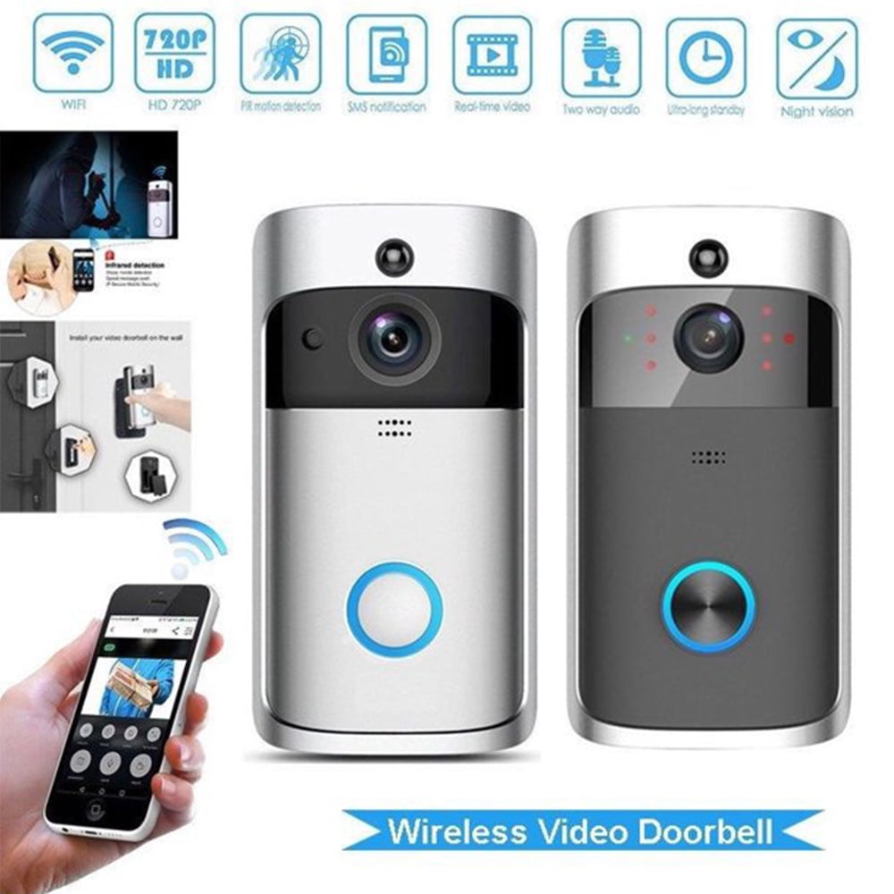 WiFi Smart Video Doorbell Camera Wireless Door Bell 720P HD 