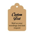thumbnail image 1 of 100 Pcs sur Mesure Accrocher Tags Personnalisé Cadeau de Mariage Merci Tags, 1 of 1