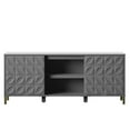 thumbnail image 5 of Twin Star Home TV Stand for TVs up to 60", Pure Gray, 5 of 7