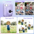 thumbnail image 4 of Instant Print Camera for Kids, 3.0" HD 1080P Digital Video Instant Camera for Boys & Girls Age 3-12 Birthday Gifts - Purple, 4 of 9