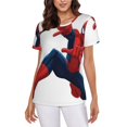 thumbnail image 1 of Spider-Man Women's Crew Neck Short Sleeve T-Shirt, 1 of 7