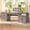 Grey, variant on SEDETA 71 Inch Farmhouse Computer Desk with Storage, Mid Century Style Wood Home Office Desk with Power Outlets,3 Wood Drawers and Cabinet, Executive Desk, Writing Desk for Bedroom, White & Brown