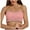 Hot Pink, variant on Jacenvly Strapless Bras for Women Lace Wireless Solid Push-Up Bra Women Bras Pack Breathable Soft Comfortable Beauty Back Tube Top Wrap Chest Bottoming Vest Hollow Bra