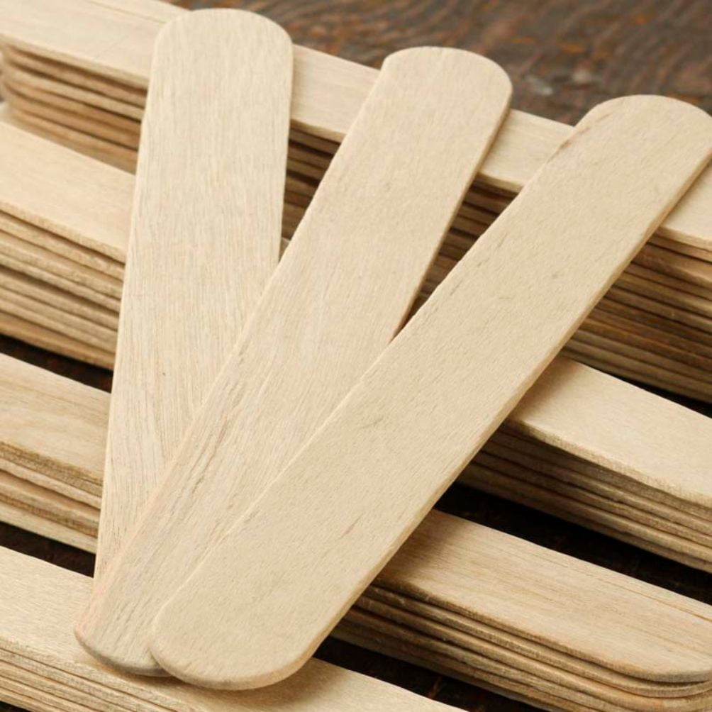 320pcs Unfinished Wooden Jumbo Popsicle Sticks - for Crafts - Factory Direct Craft