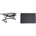 thumbnail image 1 of Pemberly Row Adjustable Standing Desk Converter/Anti Fatigue Mat Bundle - Black, 1 of 8