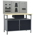 thumbnail image 2 of vidaXL Workbench with Three Wall Panels, 2 of 7