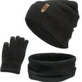 thumbnail image 3 of Juego de guantes y bufanda, sombreros de invierno para mujer de 3 piezas, gris entumecido Colcomx Sombrero Bufanda y Guantes, 3 of 5