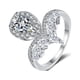 thumbnail image 2 of Anillo de plata S925 Simulación de mesón de moda con personalidad para mujer Propuesta de diamante en forma de anillo de bodas con diamantes mosant, 2 of 5