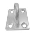 thumbnail image 2 of Stainless Steel Thick Ring Square Sail Shade Rigging Canoe Sunshade Pad Eye Plate Boat Rigging M8, 2 of 9