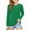 Green, variant on Spazoro Kids Girls Sweatshirts Tee, Comfortable Long Sleeve Solid Color Crew Neck Warm Tops Sweater for Girls Brown Size 9 T