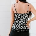 thumbnail image 3 of Sleeveless Tops For Women,Camisole With Leopard-Print Lace Panels To Wear Over Top, 3 of 7