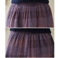thumbnail image 4 of Women's Wool Skirt Vintage Plaid Skirt Fashion Elegant Elastic High Waist Knee-Length Pleated Midi Skirt with Pocket, 4 of 6
