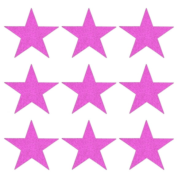 Estrella Recortes Papel Unique Bargains Confeti Rosa 5,9 Pulgadas Paquete de 50