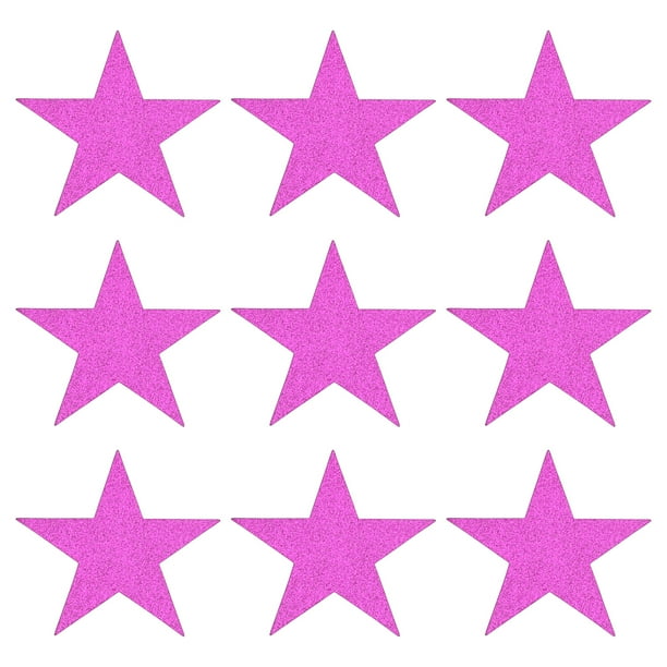 Estrella Recortes Papel Unique Bargains Confeti Rosa 5,9 Pulgadas Paquete de 50