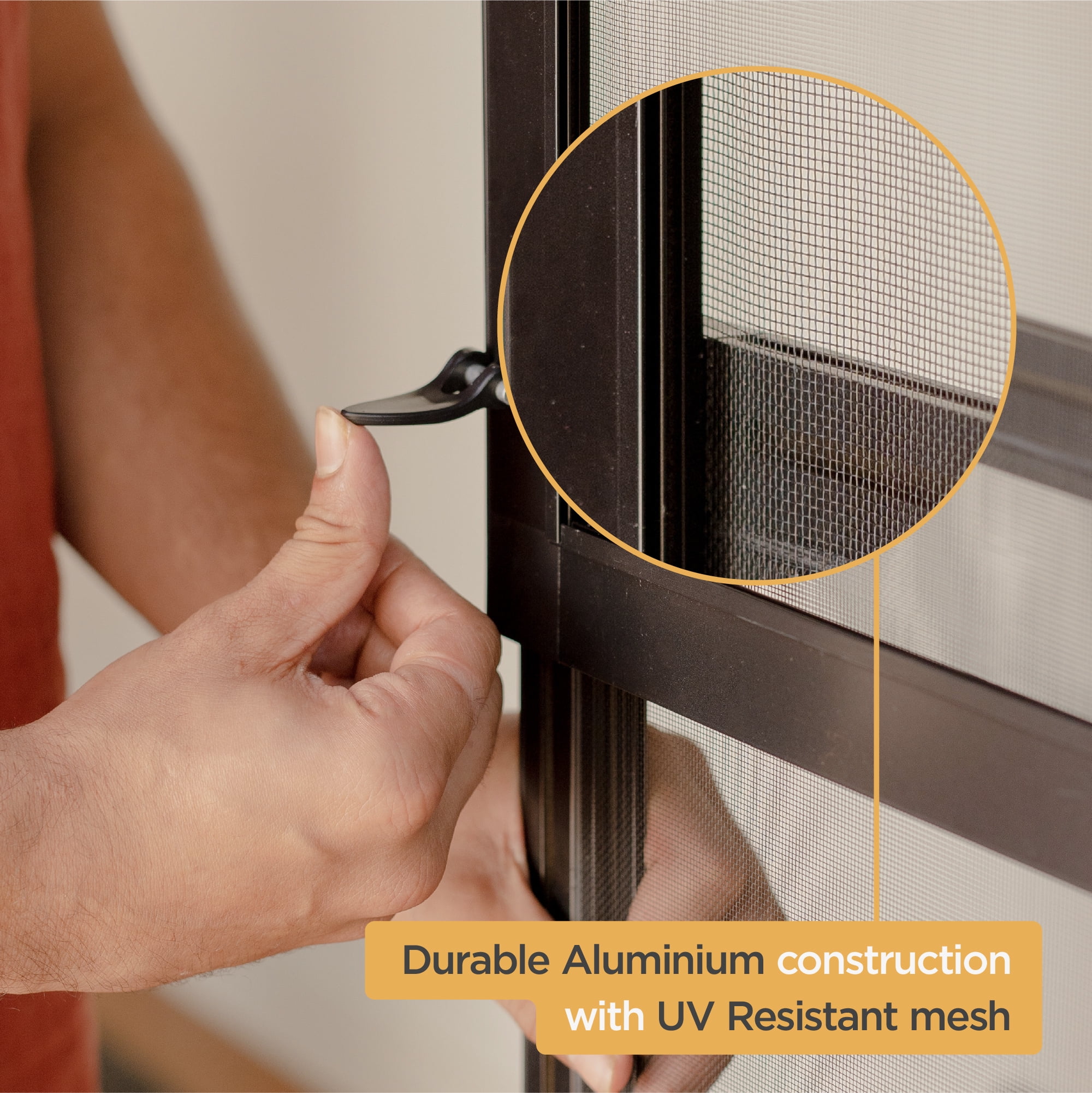Hakuna Pets Medium Black Mesh Patio Pet Door, Suitable for Screen Sliding Doors, for Dogs & Cats up to 42 lbs