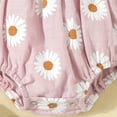 thumbnail image 7 of Odeerbi Infant Boys Girls Long Sleeve Cotton Romper Floral Jumpsuit Newborn Flower Print Baby Bodysuit Onesie Crawling Dress Infant Clothes Pink, 7 of 7