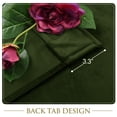 thumbnail image 3 of StangH Moss Green Velvet Curtains - Back Tab Room Darkening Window Drapes for Bedroom, Super Soft Heavy Thick Room Dividers for Living Room/Sliding Door, W52 x L84, 2 Panels, 3 of 9