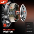 thumbnail image 3 of A-Premium Set of 4 Rear Brake Shoes Set Compatible with Honda Civic 2003-2015, Fit 2009-2013/2015-2020, Insight 2010-2014, 3 of 9