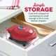 thumbnail image 2 of Wafflera Dash Mini Waffle Maker 10 cm 350W Color Rojo Modelo 460001, 2 of 5