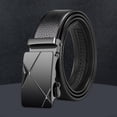thumbnail image 6 of BLESIYA Business Belt Formal Dress Belt PU Leather Black Automatic Buckle Belt for Men's A, 6 of 8
