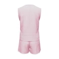 thumbnail image 6 of Bigetiay Women's Crew Neck Tank Top and Shorts Two Piece Set with Pockets, Size M, 6 of 7