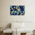 thumbnail image 2 of Elephant Stock Blue Abstract Geometric Wall Art - Horizontal Canvas Wall Art - Living Room Wall Decor - Abstract Canvas - Blue And Beige Decor - 30" x 20", 2 of 8