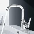 thumbnail image 1 of Robinet de Luxe pour Cuisine Ou Salle de Bain, Finitions Résistantes à la Ternissure Récipient en Acier Inoxydable Mélangeur d'Évier, Poignée Unique pour Contrôle Précis de l'Eau, 1 of 5