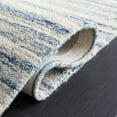 thumbnail image 5 of SAFAVIEH Abstract Greg Striped Wool Area Rug, Ivory/Dark Blue, 4' x 6', 5 of 11