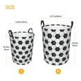 thumbnail image 3 of Sikiie Soccer Print Round Dirty Clothes Basket, Waterproof Standing Foldable Storage Basket, for Laundry Room, Bedroom, Bathroom Storage-Small, 3 of 6