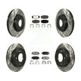 thumbnail image 1 of Transit Auto Front Rear Coated Drilled Slotted Disc Brake Rotors and Ceramic Pads Kit for Car 2014-2016 Kia Soul KDT-101004, 1 of 11