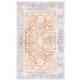 thumbnail image 2 of Safavieh Arizona Jemima Medallion Polyester Machine Washable Area Rug, Rust/Gray, 5' x 8', 2 of 11