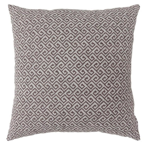 Furniture of America Heleios Fabric Large Throw Pillow in Brown (Set of 2)
