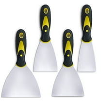 Romeda 2 in 3 in 4 in 5 in Stainless Steel Scraper Putty Knife, 4 Pieces