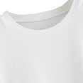 thumbnail image 3 of Women Summer Tops Womens Lady Fashion Soild Latter Bandage Blouse Sexy Tops Fashion T-Shirt Stylish Top Girl plus Size Apparel Loose Fit Tunic Extra Long T Shirts for Women Tight Dressy White S, 3 of 7