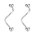 thumbnail image 1 of Guardurnaity Pendientes de tuerca de plata 925 en espiral para mujer, joyería para Piercing de boda, elegante, exquisita, personalizada, para novia Ropa, zapatos y accesorios Miscelánea, 1 of 6