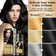 thumbnail image 3 of Hair Dye Shampoo 3-in-1 with Natural Ingredients Semi-Permanent Gray Hair Coverage, Color Depositing Shampoo for Women & Men, Vegan, Ammonia-Free (BLACK), 3 of 7