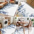 thumbnail image 6 of Blue Eucalyptus Leaves Area Rug 4'x6', Weeping Botanical Watercolor Washable Non-Slip Rugs, Low Pile Large Carpet for Living Room Bedroom Dining Room Kitchen Office Indoor Mat, 6 of 9