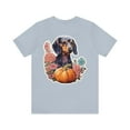 thumbnail image 2 of Autumn Pup: Dachshund & Pumpkins Tee - Unisex Jersey Short Sleeve Tee, 2 of 4