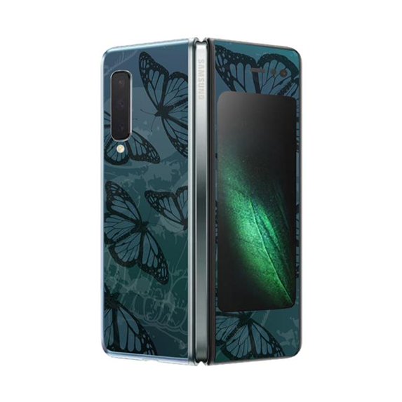 MightySkins SAGFO-Dark Butterfly Skin for Samsung Galaxy Fold - Dark Butterfly