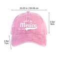 thumbnail image 3 of Gorra de béisbol de algodón lavable, ajustable, con estampado de béisbol de México, para decoración del hogar, habitación y pared., 3 of 6